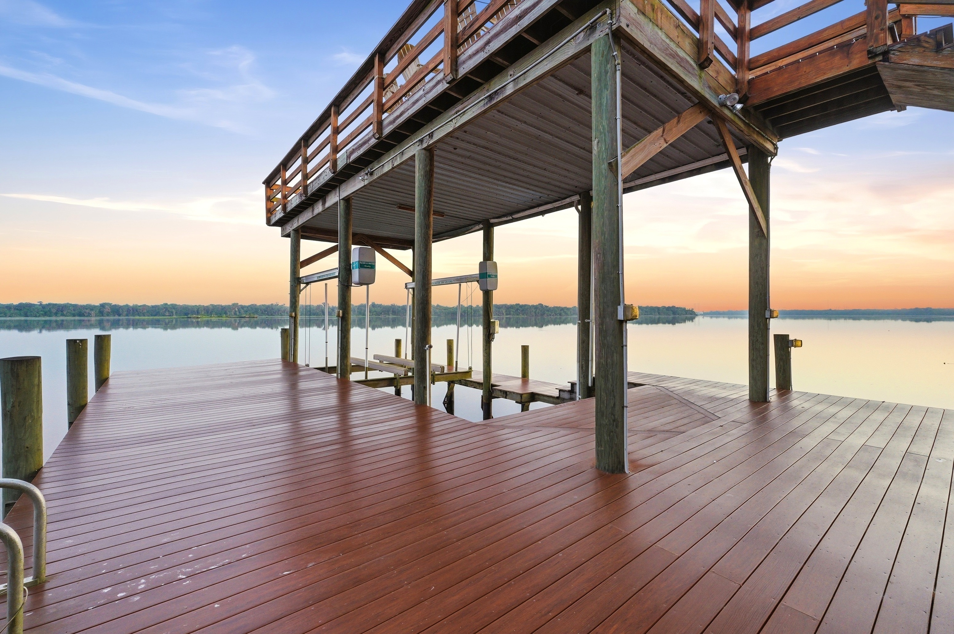 Private dock on the St. Johns River