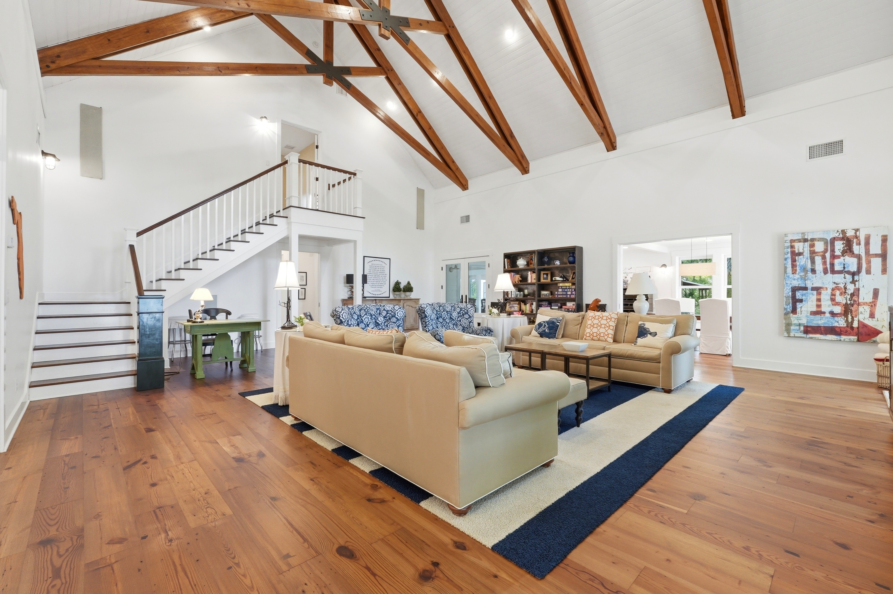 Living room — fireplace